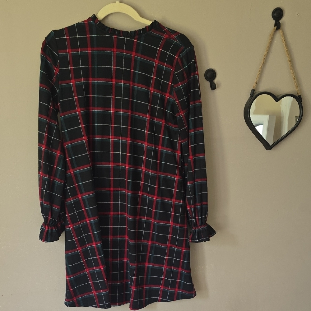 Maurices Red and Black Checkered Dress